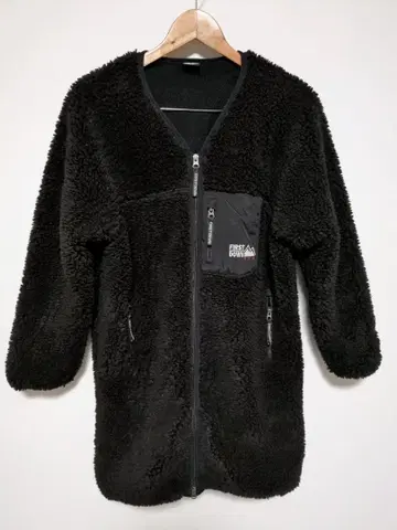 퍼스트 다운 보아 코트 블랙 F