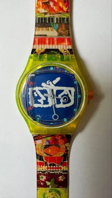 스와치 Nam Jun Paul 남준파이크 손목시계