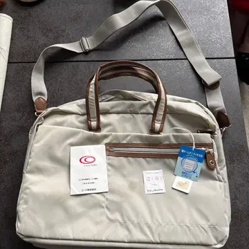 그레이 나일론 핸들 포함 숄더백