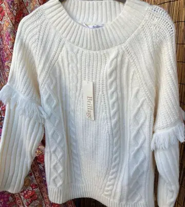 아이보리 스웨터 LL