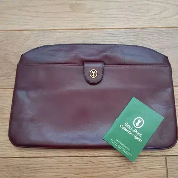 골드 파일 클러치백 파우치