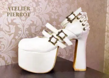 ATELIER PIERROT 화이트 하이힐/펌프스