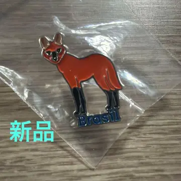 간사이 엑스포 2025 브라질관 늑대 핀 배지