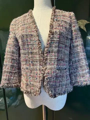 두지엠 클라세 노카라 트위드 자켓 36