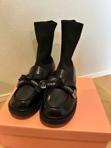 ANISONY 블랙 삭스 부츠