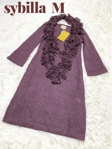 시빌라 모헤어 원피스 택 포함 이너 머플러 포함