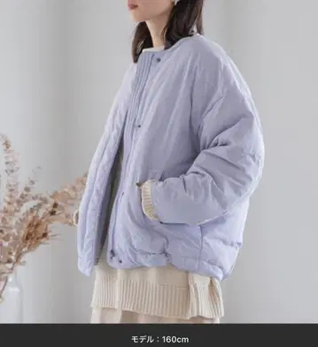 LOWRYS FARM 다운 자켓 노카라 자켓