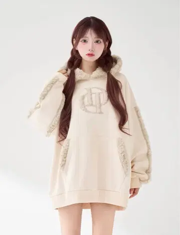 다리치 DD 보아 후드티 아이보리