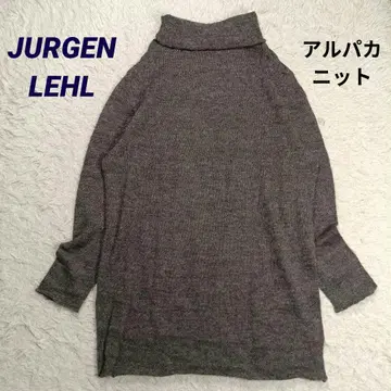 새상품급 현행 요건 레일 알파카 니트 튜닉 터틀넥