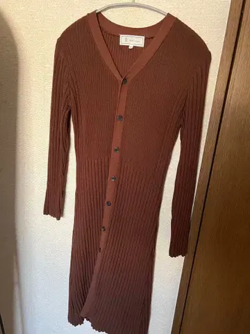 ROPE PICNIC 리브 원피스 브라운