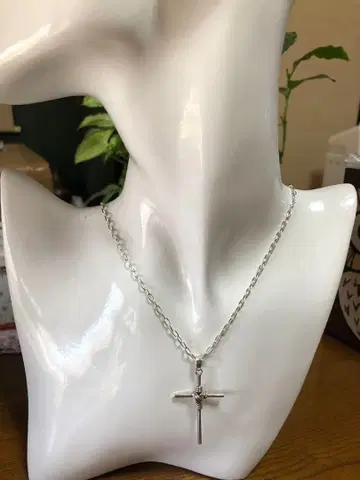 실버 925 크로스 펜던트 목걸이