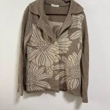 COSA NOSTRA 꽃무늬 가디건 베이지