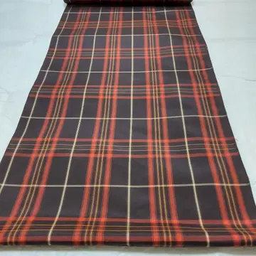 교직 격자 짜임 평직 명주 앙상블 옷감 (738)