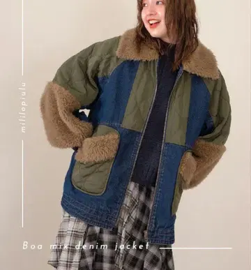 보아 MIX 데님 자켓 밀리로피엘