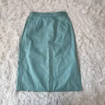 Harrods 민트 그린 타이트 스커트 사이드 슬릿