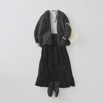 TRICOTS JEAN MARC 로우 게이지 가디건