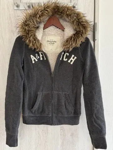 A&F fur double zip hoodie y2k 헤이세이