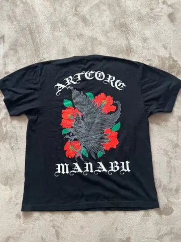 신슈 마나부 ART CORE 카라스 모란 셔츠