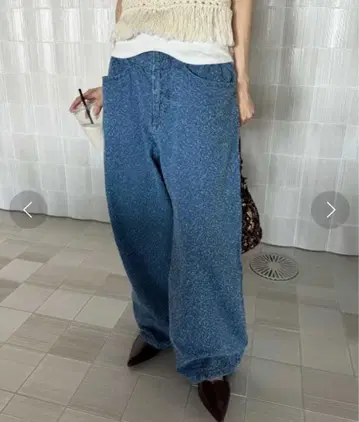 MEDI SCRATCH OVAL WIDE DENIM 24inch