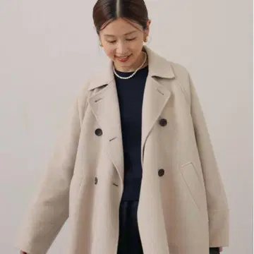 새상품급 IENA 더블 페이스 울 코트 36