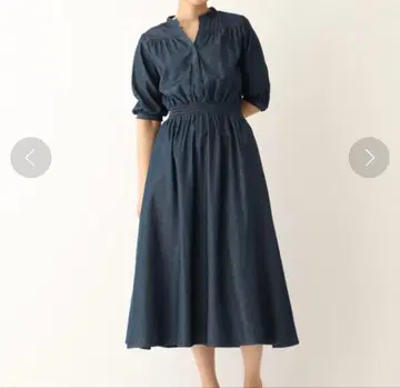 [ C ] 데님 던가리 셔츠 원피스 오파크 클립 데님 원피스