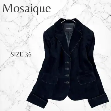 모자이크 도쿄 스타일 일본제 가을/겨울 깔끔한 무지 테일러드 자켓 S