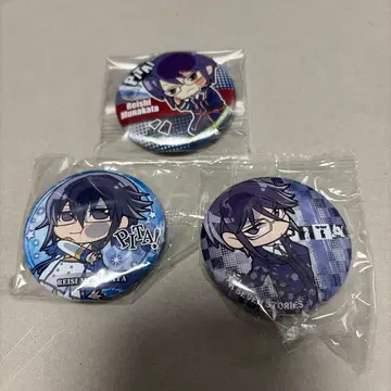 피타!데포메 무나카타 레이시 캔뱃지 3개 세트 아니카프 아이돌 K K7S