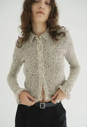 CLANE MIX MESH GATHER SHIRT size1