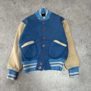 Tough Duck 짧은 기장 바시티 자켓 Made in Canada L