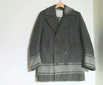 주말 가격 인하 잉크 이탈리아군 담요 [재구축] 리메이크 피 코트