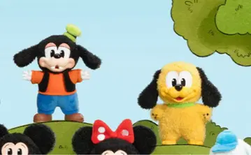 POP MART 미키 패밀리 구피 플루토 세트