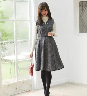 tocco closet 트위드 점프수트 원피스