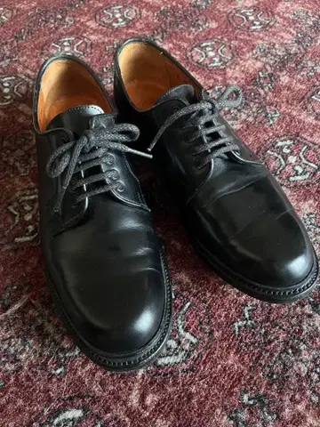 Palanco 가죽 신발 블랙 신발 38