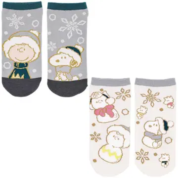 유니버 크리스마스 스누피 삭스 2켤레