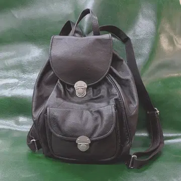 일본제 천연 가죽 백팩 소가죽 가죽 럭색 백팩 블랙 블랙