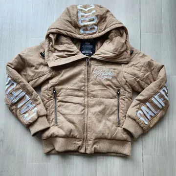 GOTCHA 후드 부착 베이지 다운 자켓 S