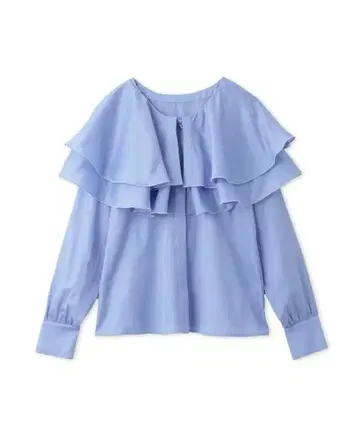 SNIDEL 더블 프릴 케이프 블라우스