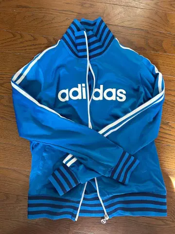 adidas 여성용 파랑 저지 스트라이프