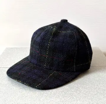 [새상품급] CA4LA harris tweed 체크 무늬 울 캡 모자