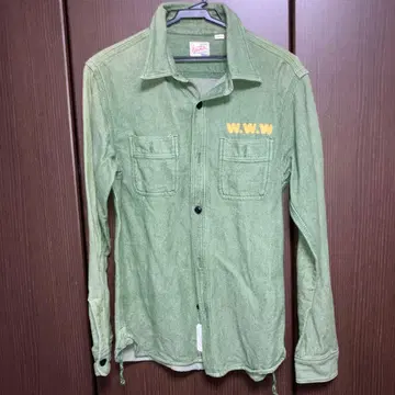 Houston 올리브 그린 긴팔 셔츠 M