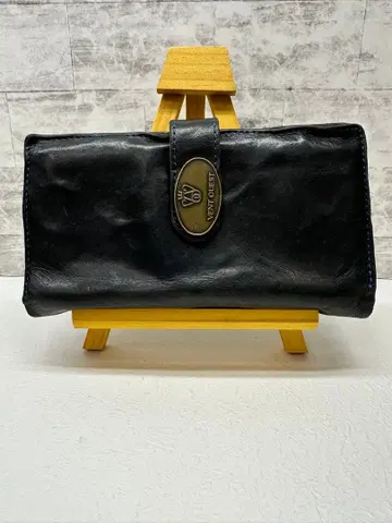 VENT OUEST 블랙 가죽 장지갑