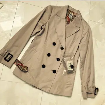 [새상품] 미쉘클랑 더블 브레스트 트렌치코트