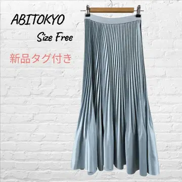 [택 포함 새상품] ABITOKYO 아비도쿄 소거 플리츠 롱 스커트