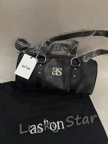 as'on 블랙 숄더백 수납 가방 포함