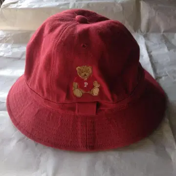 243 PH 테디베어 자수 빨간색 모자