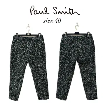 [ Paul Smith ] 벨로아 x 자카드 직물 꽃무늬 팬츠 슬랙스