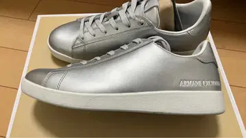 Armani Exchange 실버 스니커즈 A|X