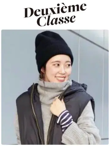 Cashmere 니트 캡 블랙