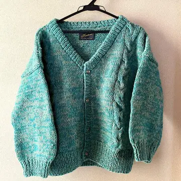 [ 새상품급 ] Kastane 카스타네 울 가디건 (그린 계열)