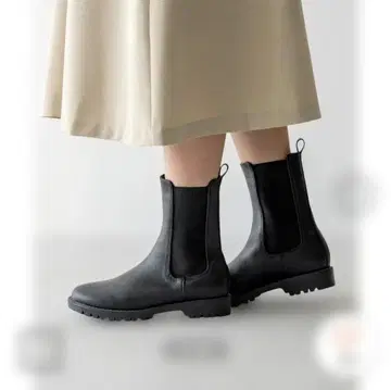 사이드 고어 부츠 블랙